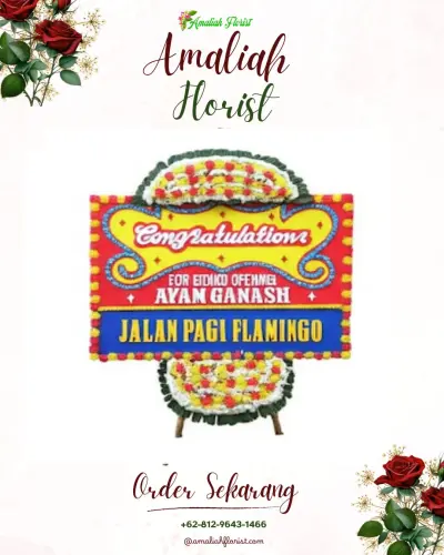 Bunga Papan Congratulation di Lowokwaru